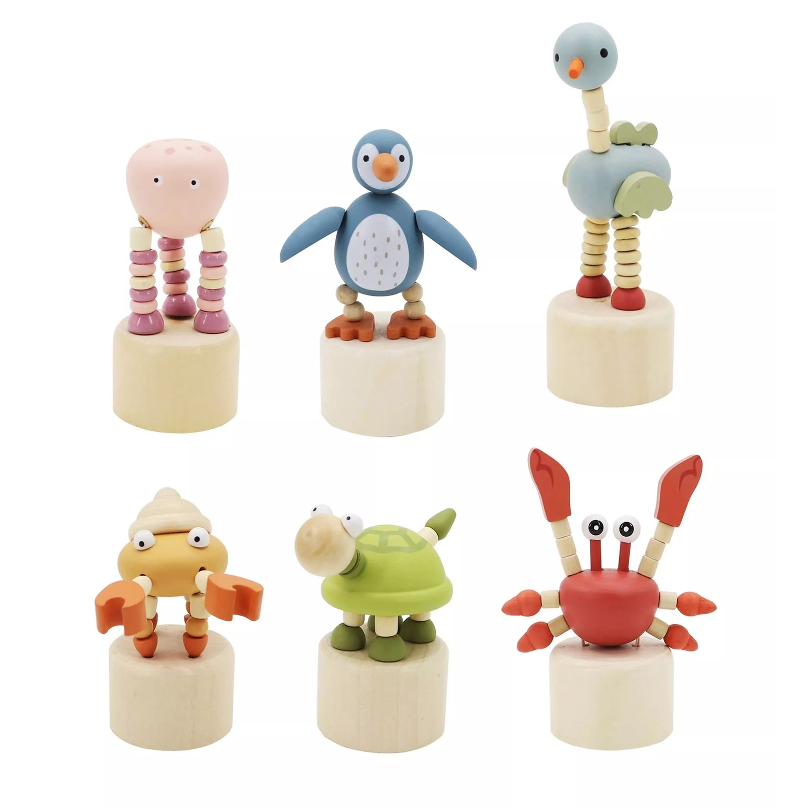 Klikk-klakk tengeri állatka Fa figura - Többféle (729901)