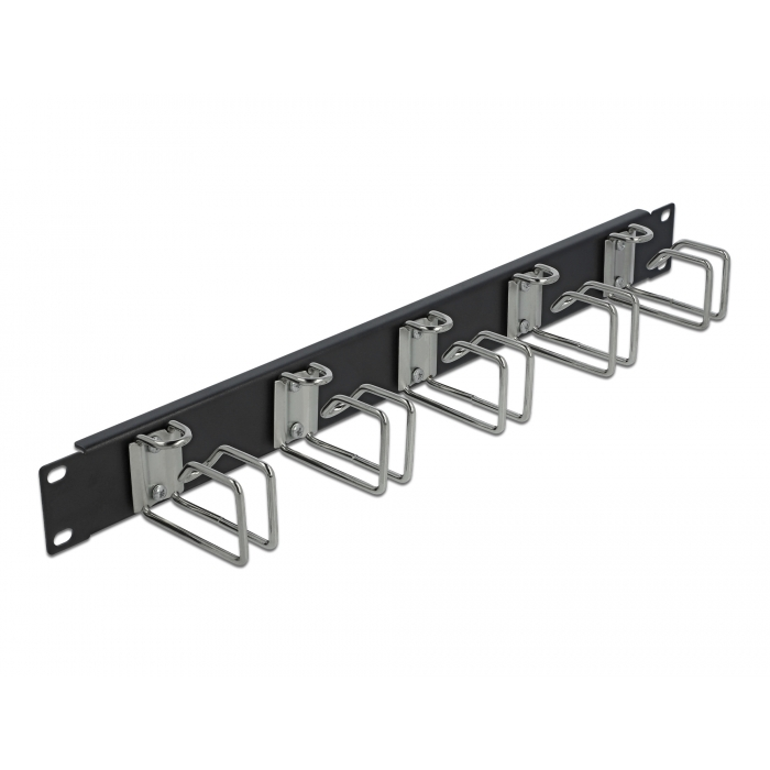 Delock 19 fekete kábel rendező egység (42628) (42628)