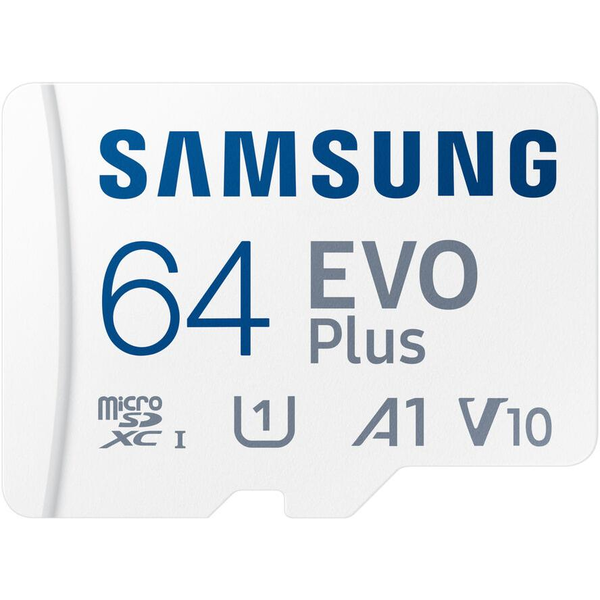 PAMĚŤOVÁ KARTA SAMSUNG EVO+ 64GB micro SD 160MB/s adaptérem
