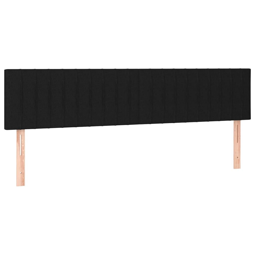 2 db fekete szövet fejtámla 90x5x78/88 cm (346272)