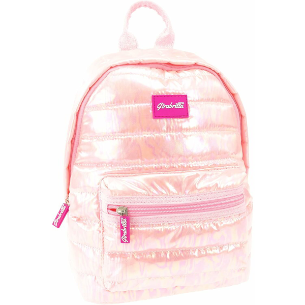 Girabrilla Gyermek Flitteres Hátizsák 28 x 12 cm - Világos rózsaszín