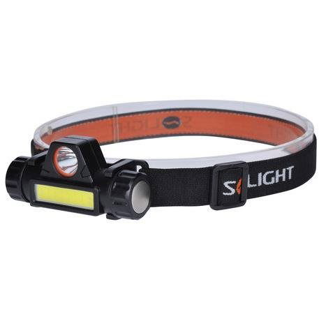 Solight Újratölthető LED fejlámpa 3W + COB150 + 120lm Li-ion USB (WN32)