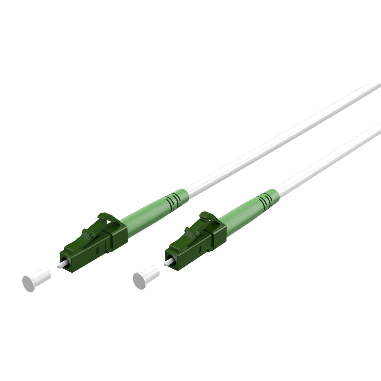 Optický kabel LC/APC- LC/APC SM bílý 20m (59590)