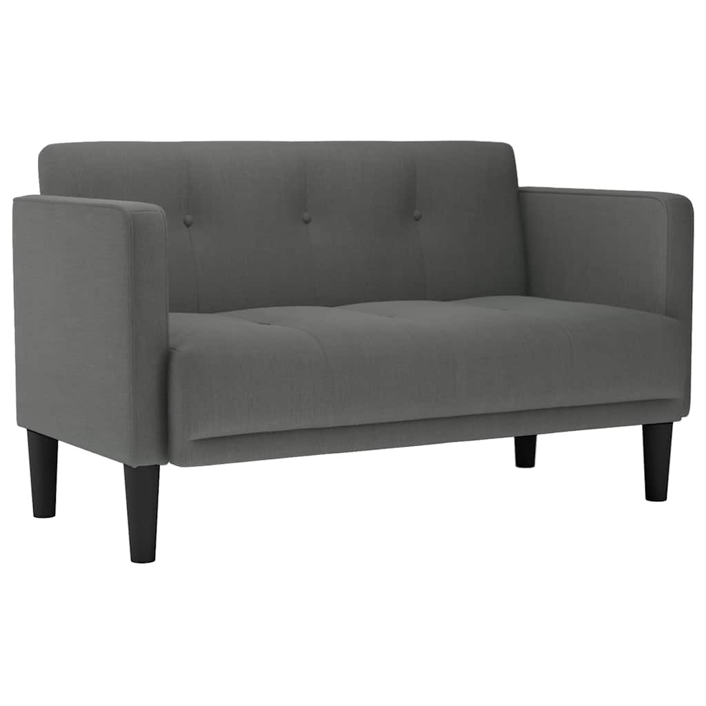 sötétszürke szövet loveseat kanapé 111 cm (4100561)
