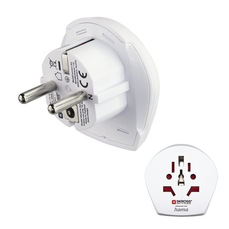 Hama Utazóadapter Európa fehér (223831) (H223831)