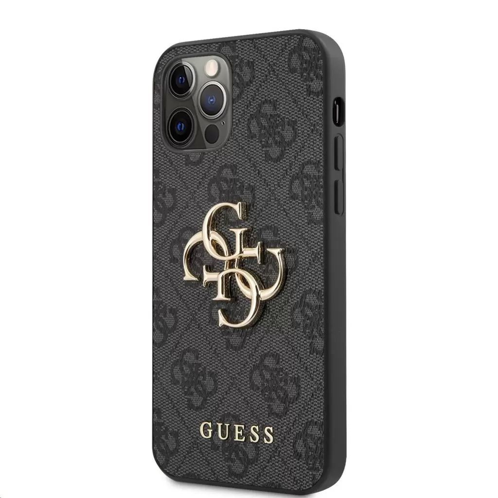 Guess Apple iPhone 12 / 12 Pro szürke tok (GUHCP12M4GMGGR) (GUHCP12M4GMGGR)