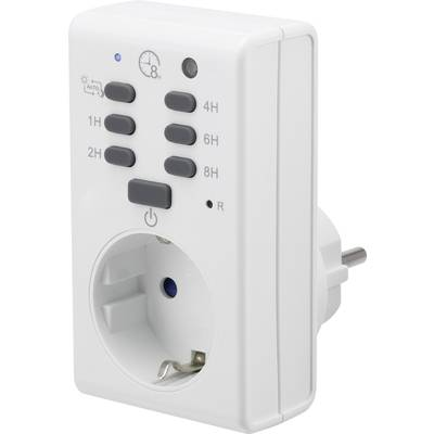 Digitális napi kapcsolóóra dugaljjal, visszaszámláló funkcióval, 1800 W, IP20, Renkforce 1289333 (1289333)