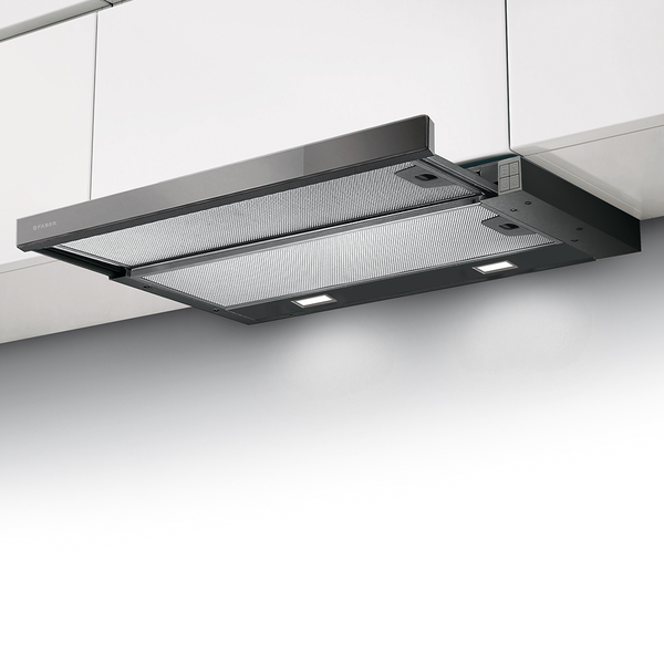 Faber Flexa NG Glass Lux BK A60 Черна изтегляща се аспираторна качулка