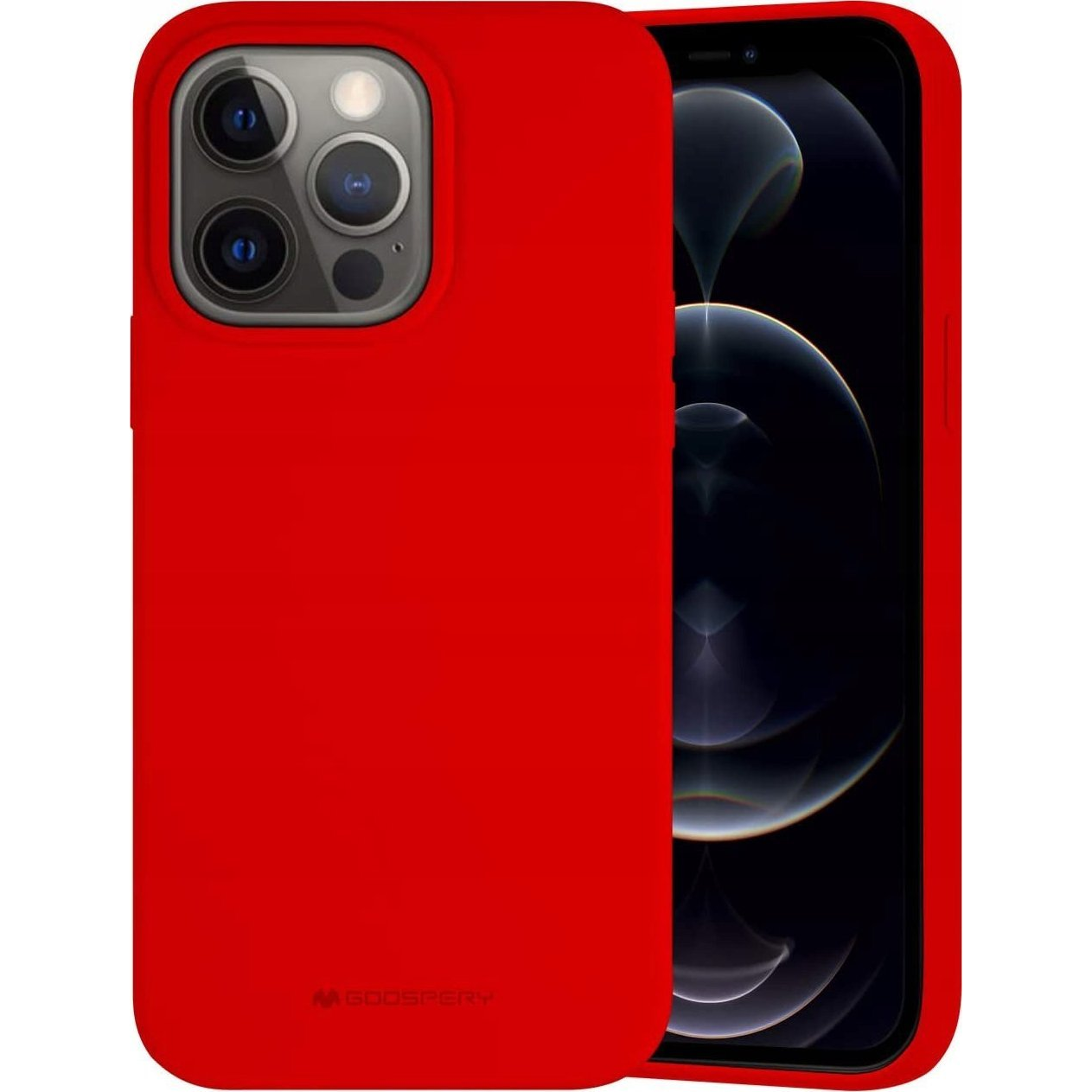 Mercury Silicone Apple iPhone 14 Pro szilikon tok, piros (Mer007481)