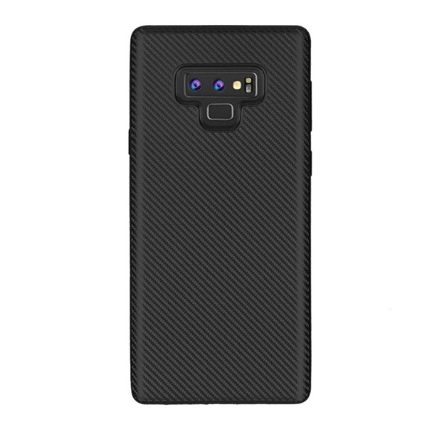 Szilikon telefonvédő (karbon minta) FEKETE [Samsung Galaxy Note 9 (SM-N960F)] (5996457790708)