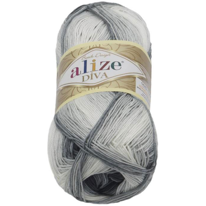 DIVA batik 100 g - 1900 szürke, fekete (6850)