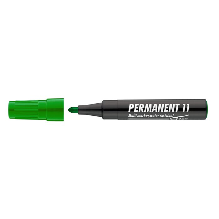 ICO Permanent 11 1-3mm Alkoholos marker - Zöld (9580007005)