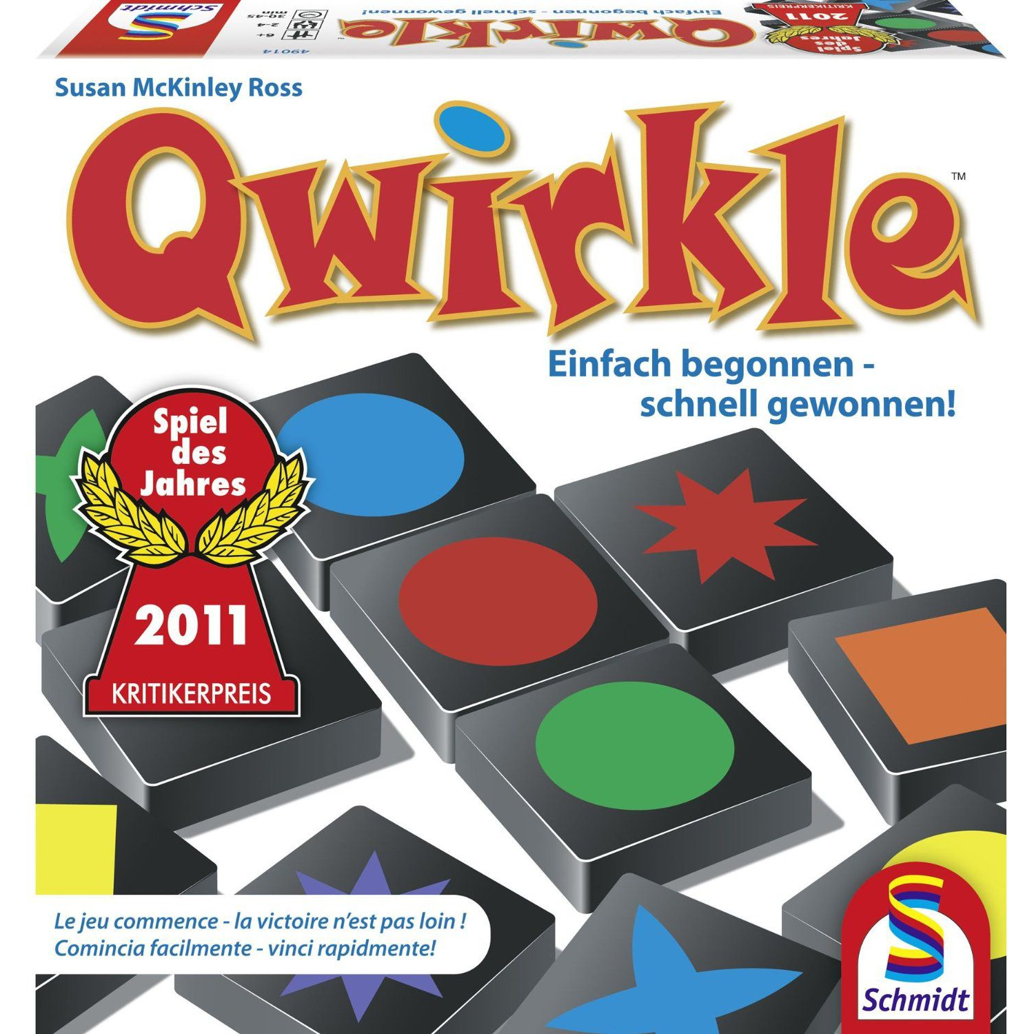 SCHMIDTSPIELE Qwirkle társasjáték német változat NÉMET nyelvű (49014)
