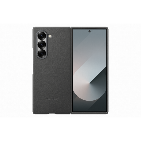 Zadní Kryt Samsung pro Samsung Galaxy Z Fold6 Leather Cover šedá