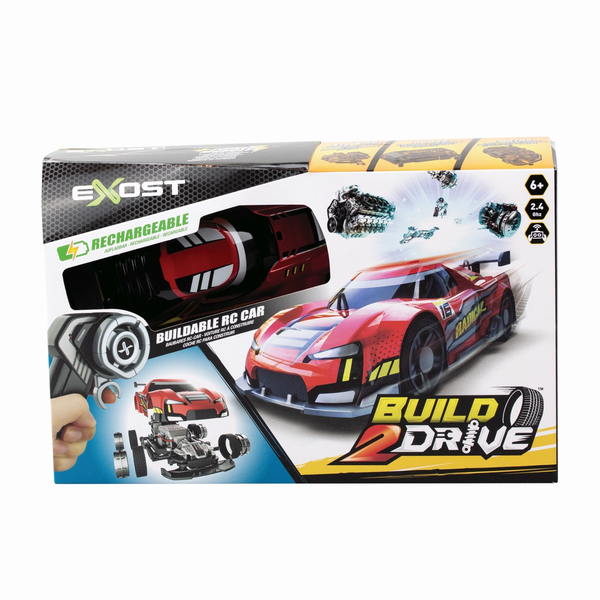 SILVERLIT EXOST BUILD 2 DRIVE RED RC CAR