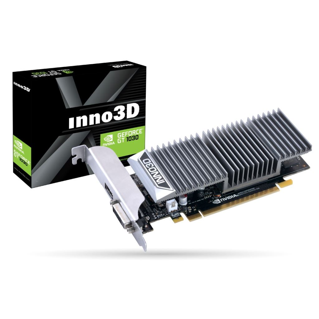 Inno3D GeForce GT 1030 0DB 2GB videókártya (N1030-1SDV-E5BL) (N1030-1SDV-E5BL)