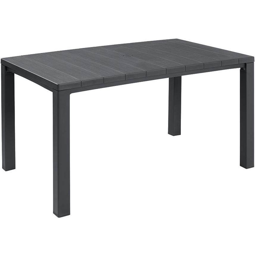 KETER JULIE Kerti asztal, grafitszürke, 147 cm (246186)