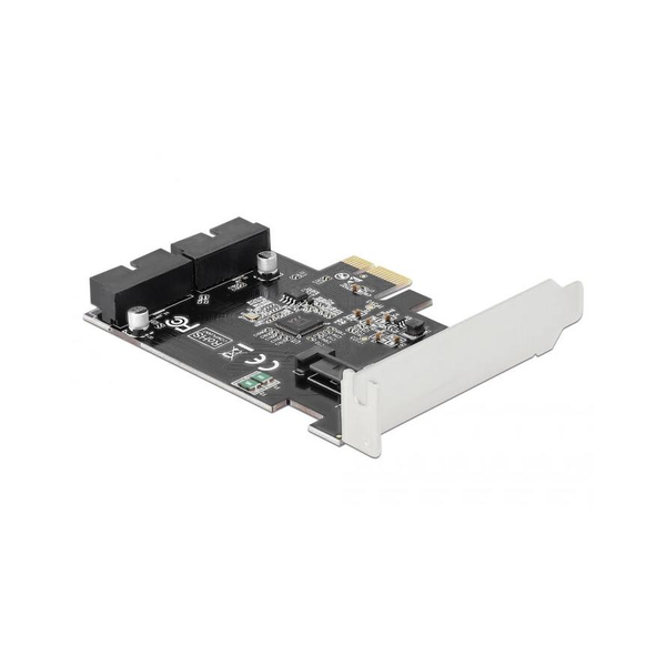 Card PCI, Delock, USB, 12 Mbps, Negru