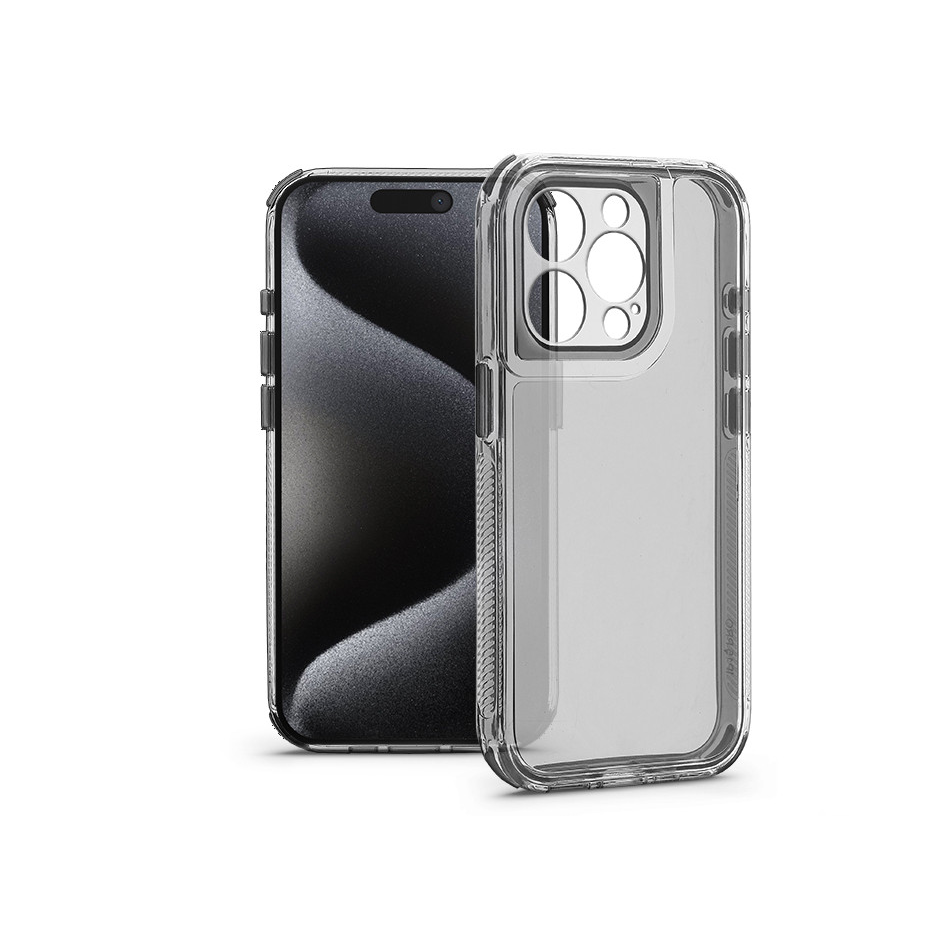Haffner Matrix Clear kameravédős szilikon tok - Apple iPhone 15 Pro - átlátszó (HF323171)