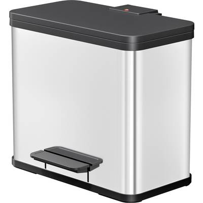 Hailo öko trio plus L 6332000 Szemeteskuka 27 l Nemesacél (H x Sz x Ma) 470 x 470 x 430 mm Nemesacél Lábpedál mechanika 1 db