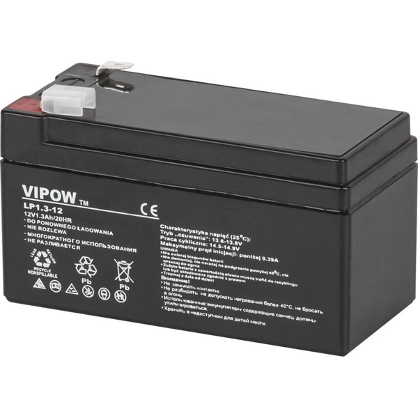 Vipow Akumulator 12V/1.3Ah (BAT0213)