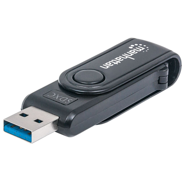 Manhattan 101981 geheugenkaartlezer USB 3.2 Gen 1 (3.1 Gen 1) Type-A Zwart