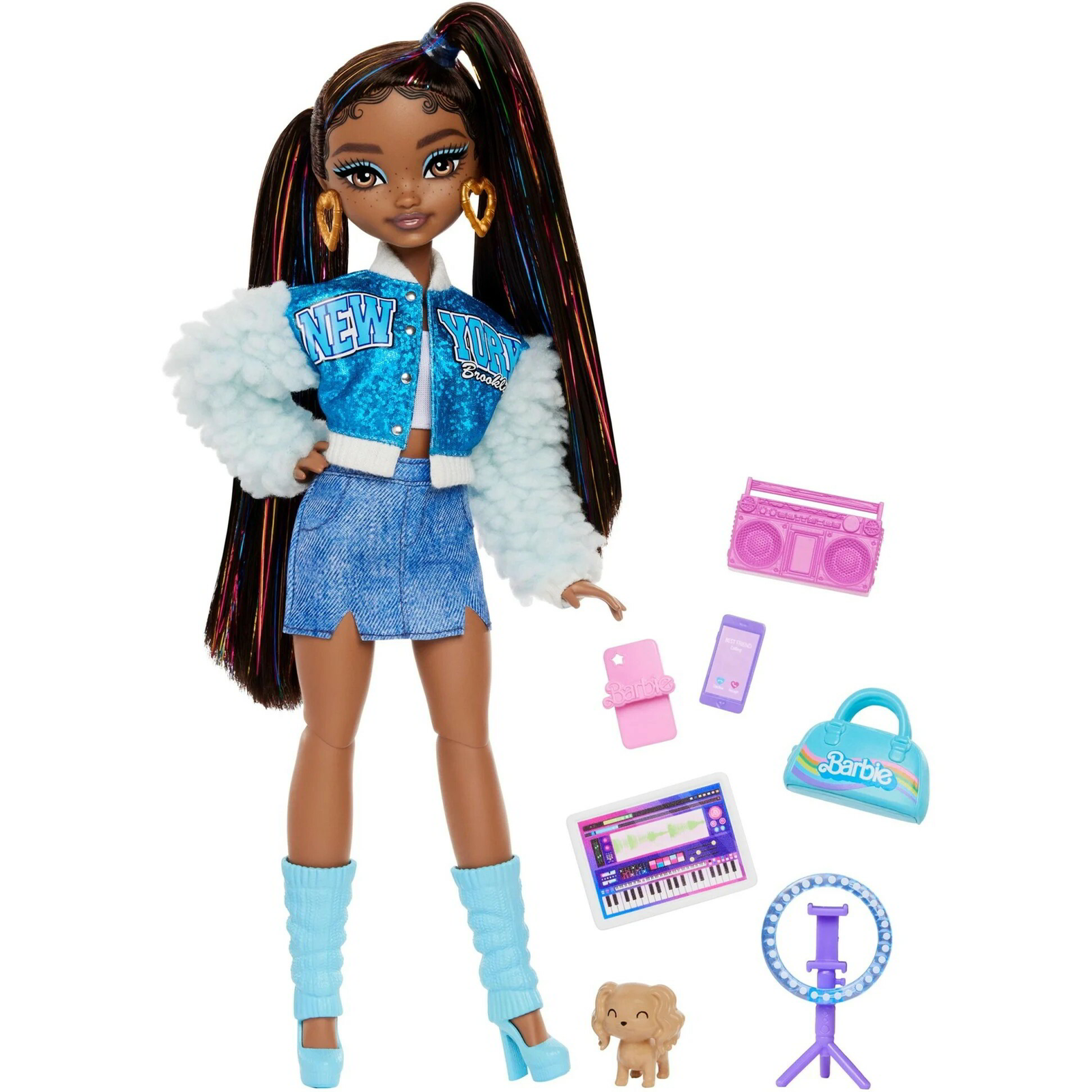 Mattel HYC22 Barbie Dream Besties Brooklyn baba kiegészítőkkel (HYC22)