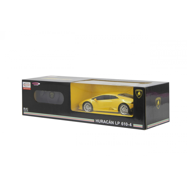 CAR WITH REMOTE CONTROL LAMBORGHINI HURACÁN LP610-4 YELLOW WITH SCALE 1 TO 24