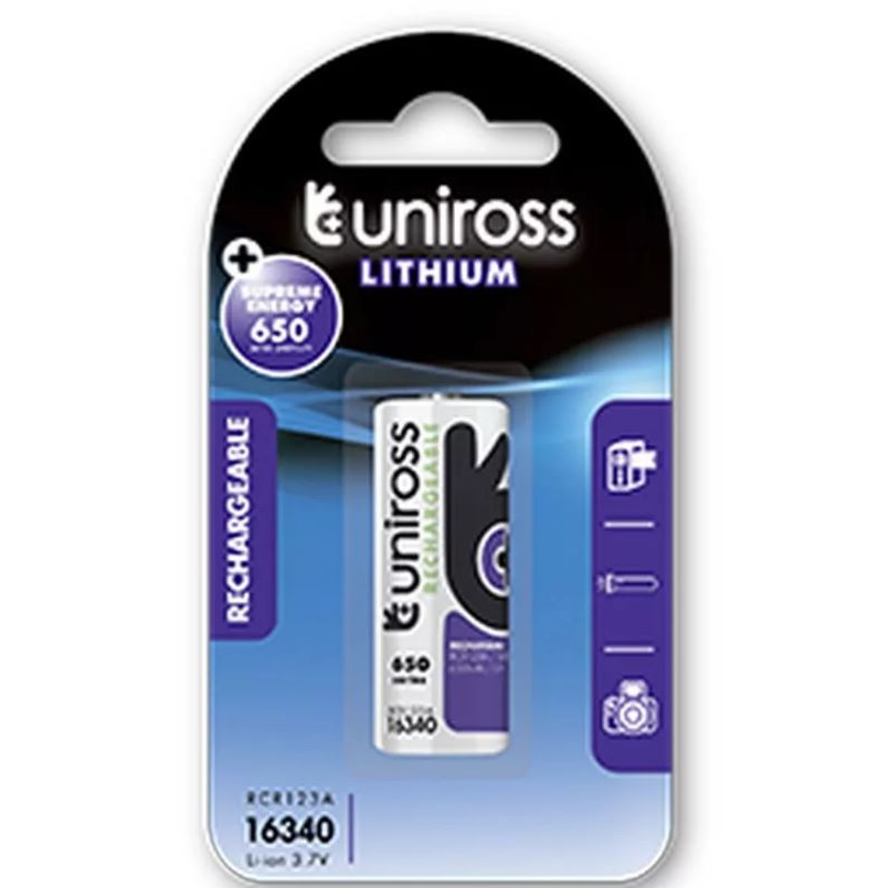 Uniross CR123A/LIR16340 3,6V Li-ion elem (UM16340N1)