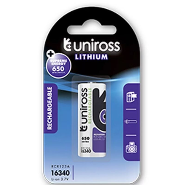 Uniross CR123A/LIR16340 3,6V Li-ion elem