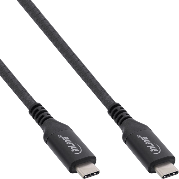 InLine 35904A USB-kabel USB4 Gen 3x2 1,5 m USB C Sort