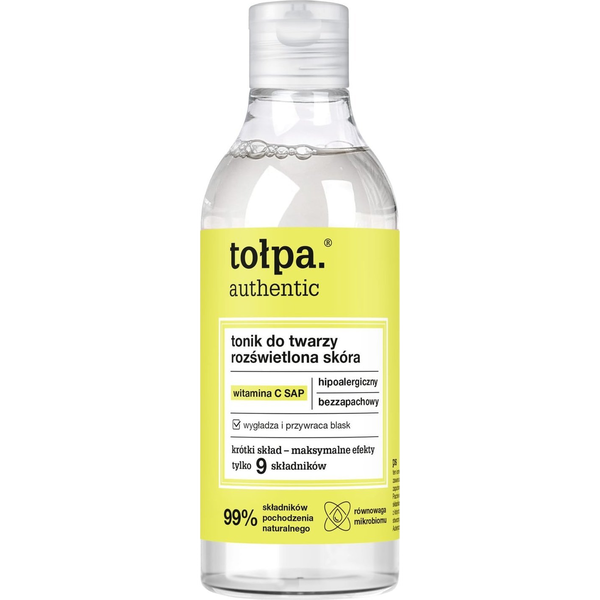 Tołpa Authentic Tonik do twarzy - rozświetlona skóra 200ml