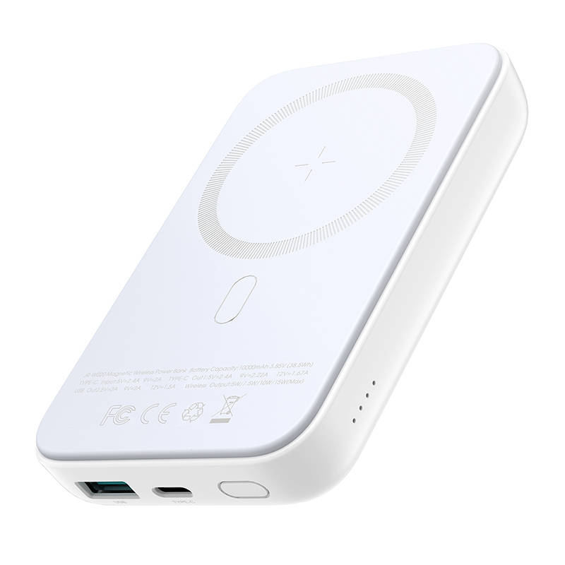 Joyroom JR-W020 MagSafe Power Bank 10000mAh - Fehér (JR-W020 WHITE)