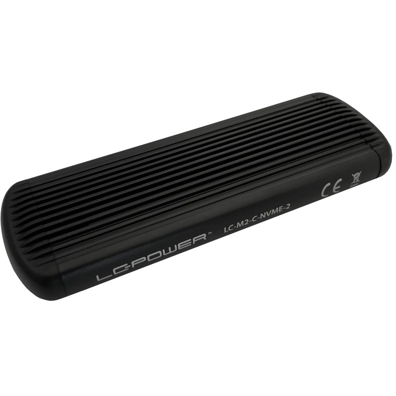 LC-Power LC-M2-C-NVME-2 M.2 2280 PCIe NVMe USB3.2 Gen2×1 C külső ház fekete (LC-M2-C-NVME-2)