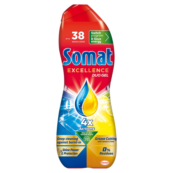 Somat Excellence mosogatógép gél Grease Lemon 685ml (9000101818147)