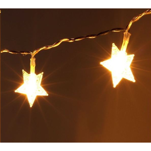 IRIS Csillag alakú fix fényű/6m/meleg fehér/40db LED-es/3xAA elemes fénydekoráció (152-03) (152-03)