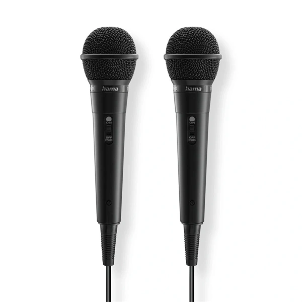 HAMA KAROKE DINAMIKUS MIKROFON 2DB + JACK KÁBEL 2.5M + ADAPTER