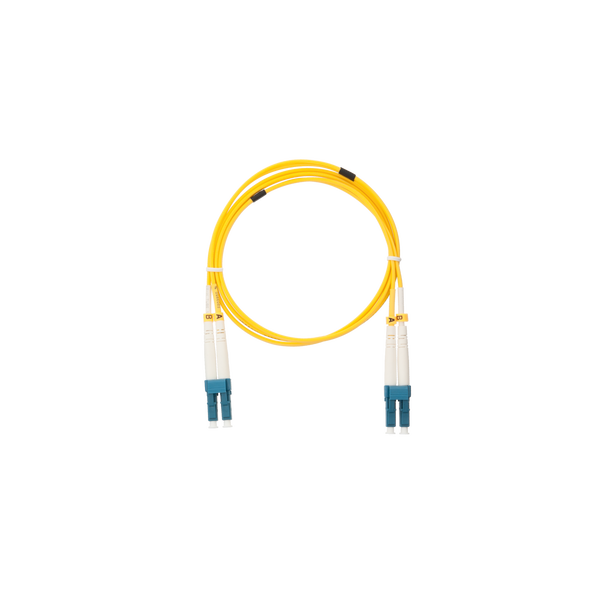 Nikomax Оптичен пач кабел LC - LC, SM 9/125, OS2, дуплекс, 5m, жълт (NMF-PC2S2C2-LCU-LCU-005)