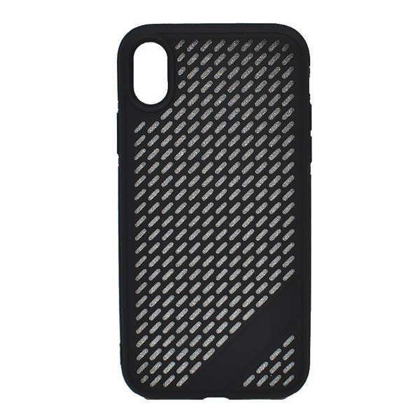 Szilikon telefonvédő (lyukacsos) FEKETE [Apple iPhone XR 6.1] (5996457803002)
