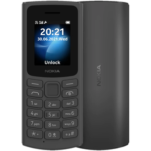Nokia 105 4G 48MB/128MB Dual SIM Okostelefon - Fekete + Domino Quick SIM kártya csomag - Bontott termék!