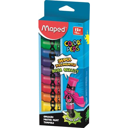 Maped 12 darabos tempera készlet - 12 színű