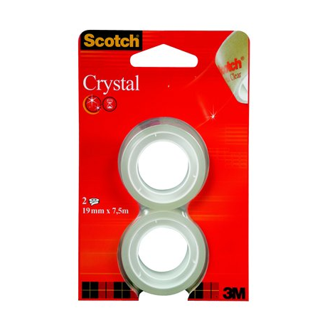 3M Scotch Crystal 19mm x 7.5m ragasztószalag (2db) (XA004839586)