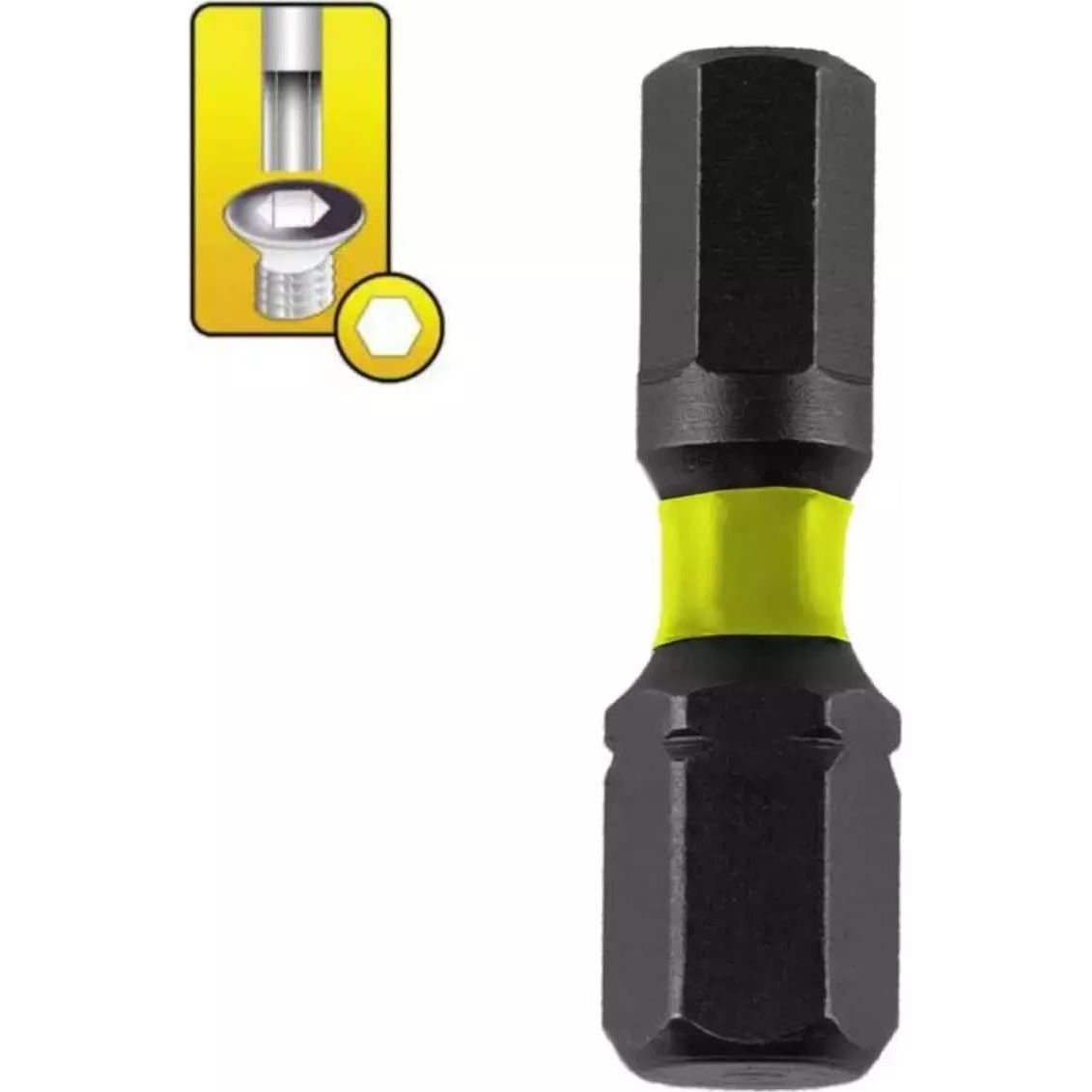 Dedra Bit Behajtó Imbusz H4x25 mm 1/4" 2 db (18A54H40-02)