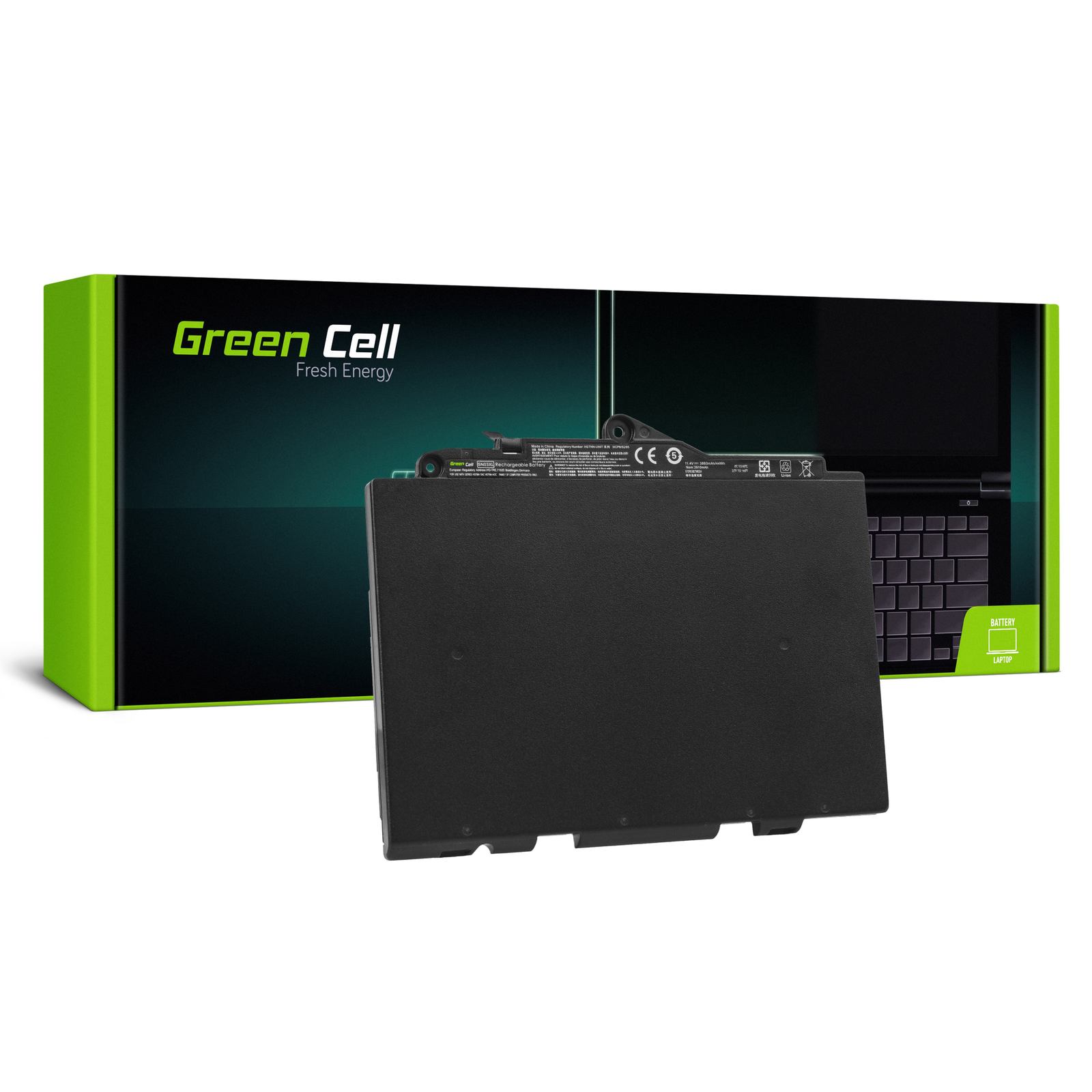 Green Cell HP143 HP EliteBook 725/820 Notebook akkumulátor 3850 mAh (HP143)