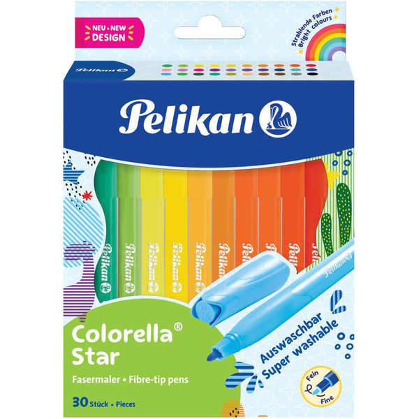 Pelikan Fasermaler Colorella Star C302 30 ST sortiert Faltschachtel