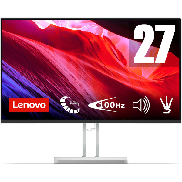 Lenovo L27i-4B computerskærm 68,6 cm (27") 1920 x 1080 pixel Fuld HD LCD Grå