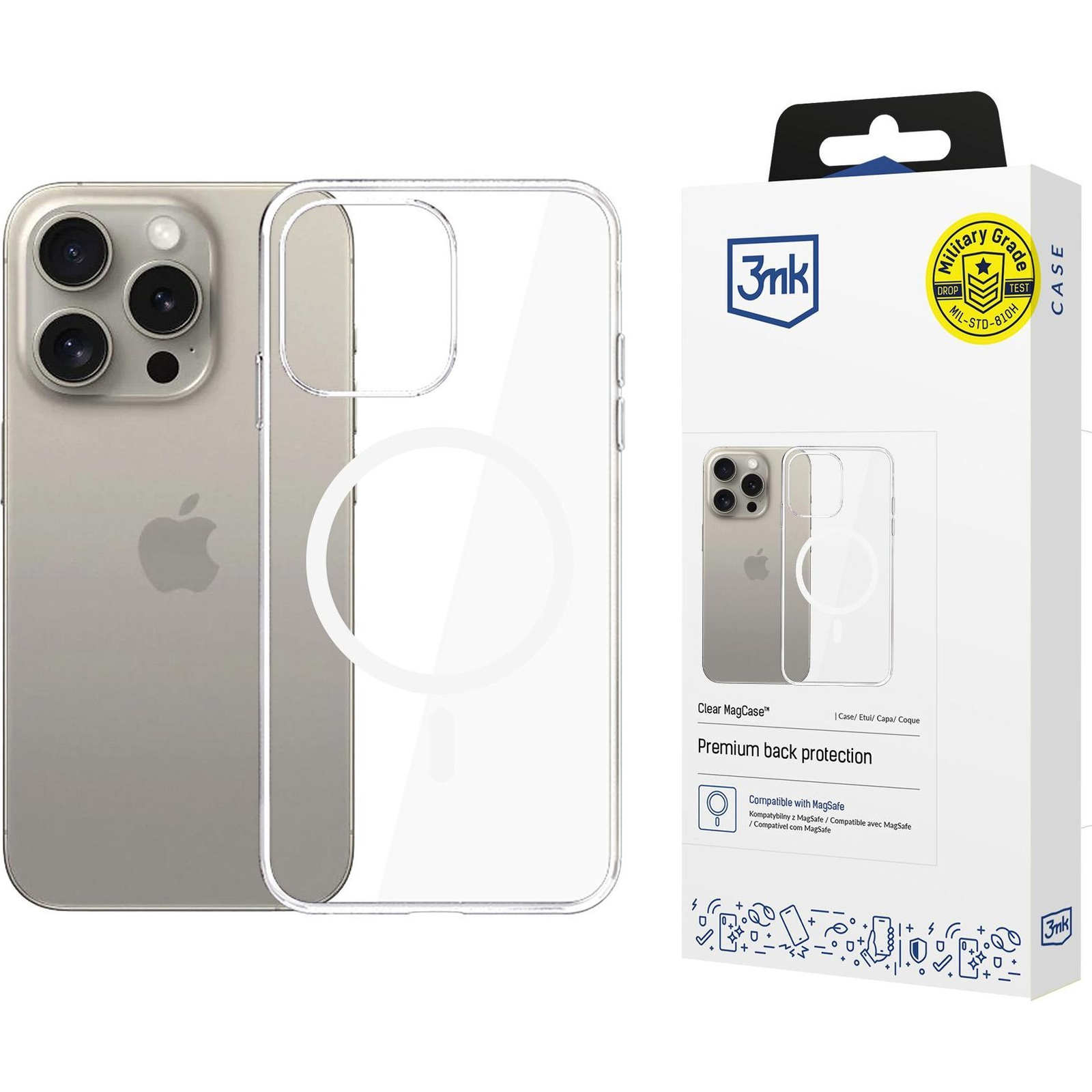 3mk Átlátszó MagCase Apple iPhone 15 Pro (5903108587068)