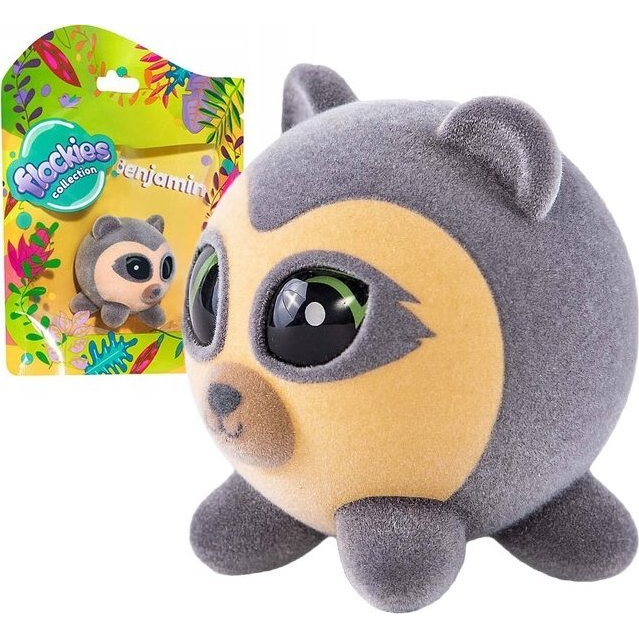 Flockies, Flockies játékfigura: 1. széria - Pápaszemes Medve Benjamin - Lányoknak és fiúknak, 3 éves kortól (FLO 0113)