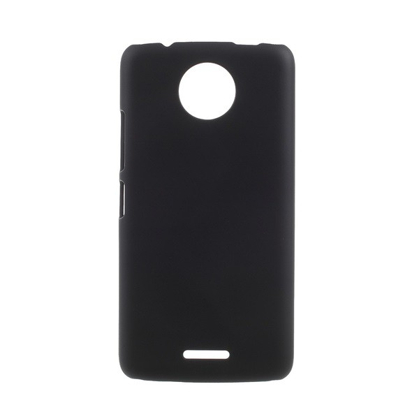 Műanyag telefonvédő (gumírozott) FEKETE [Motorola Moto C (XT1754)] (5996457705276)
