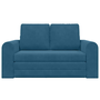 2 az 1-ben Kék Padlószék Kanapé 148x71x83 cm Vattás